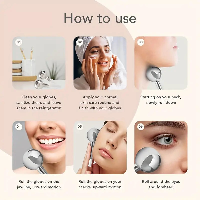 Energi Isbollsmassageverktyg i Koreansk Stil